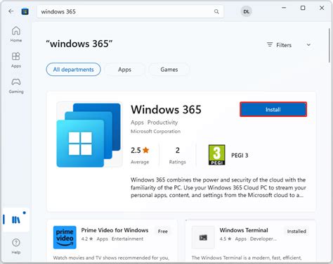 how to install windows 365